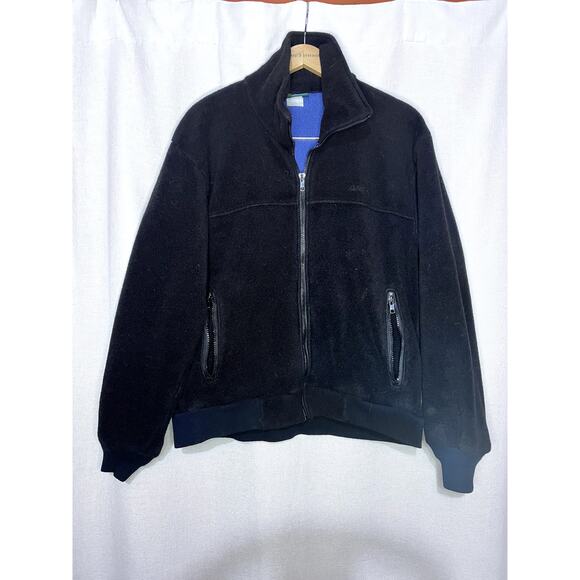 Cabela's Other - Vintage Cabela's Fleece Polartec Black Blue Made In USA ZIp Up Jacket